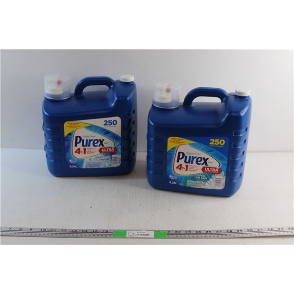 (2) Purex 4 in 1 Ultra Concentrated Laundry Detergents - (1) is Sealed