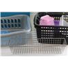 Image 2 : Dish Trays, Picnic Basket, Fabric and Assorted Items