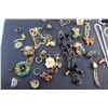 Image 9 : Watch, Necklaces, Earrings, Pin and Assorted Items