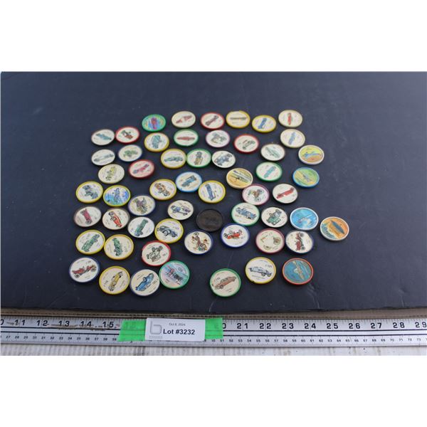 Collectible Jell-O Coins - Cars