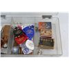 Image 4 : (3) Collectible Vintage Match Boxes and Assorted Key Chains