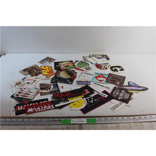 Assorted Stickers - Audioslave, FLC and Gigolo Aunts