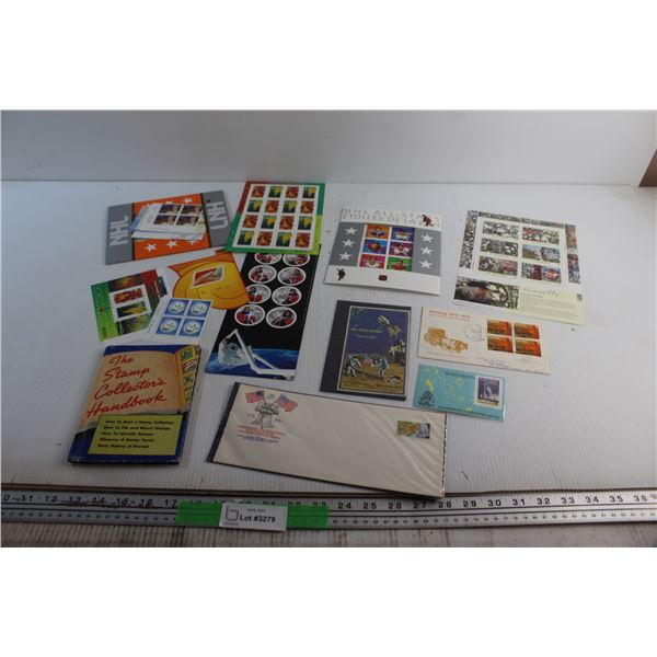 Anniversary 1776-1976 US Envelope, Canadian & NHL Post Stamps