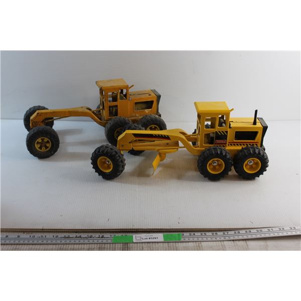 (2) Tonka Grader Equipment Toys