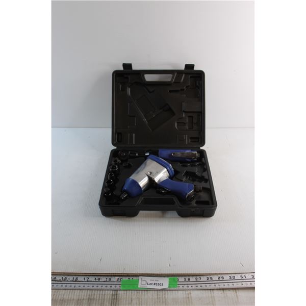 Hyundai 1/2'' Air Impact & 3/8'' Ratchet Wrench Set - As Is