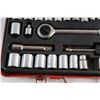 Image 8 : 40pc 1/4'' & 3/8'' Drive SAE and Metric Combination Socket Set