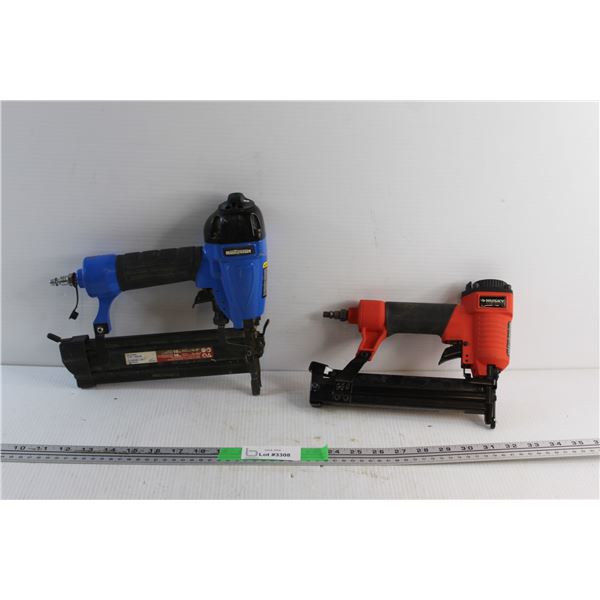 (2) Mastercraft and Husky Air Powered Nailers - As Is