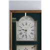 Image 2 : Wooden Ingraham Quartz Wall Clock 24'' x 14'' - As Is