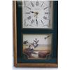 Image 3 : Wooden Ingraham Quartz Wall Clock 24'' x 14'' - As Is