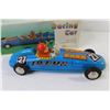 Image 4 : Vintage Tin Racing Car (wind-up working - missing crank)