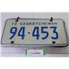 Image 1 : Pair of 1972 Saskatchewan License Plates