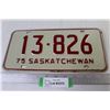 Image 1 : 1975 Saskatchewan License Plate