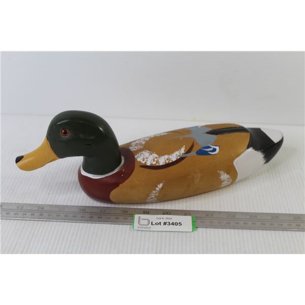 Carved Wooden Mallard Duck