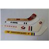 Image 4 : (4) Small Souvenir Hockey Sticks - Canada - NHL - Saskatoon Blades - New Jersey Devils