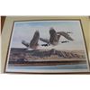 Image 2 : Framed Print w/Glass - Canadian Geese in Slight - Signed - Kay Williams (certificate of Edition on b