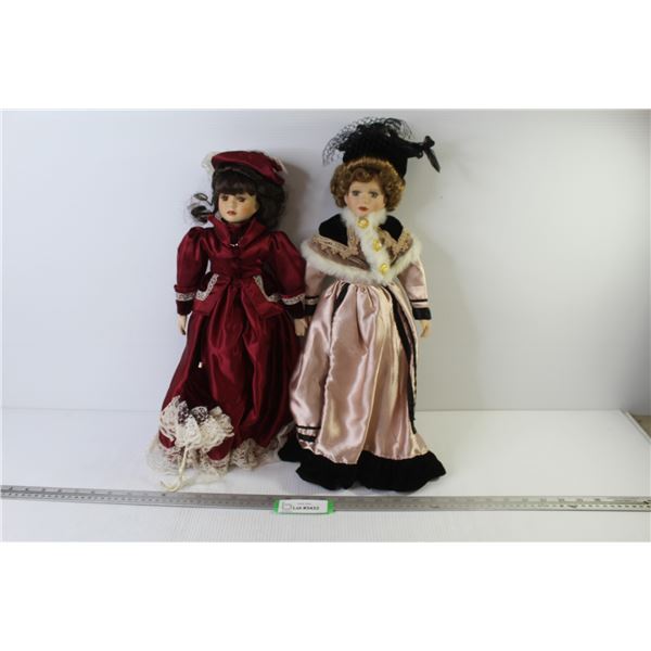 (2) Porcelain Dolls