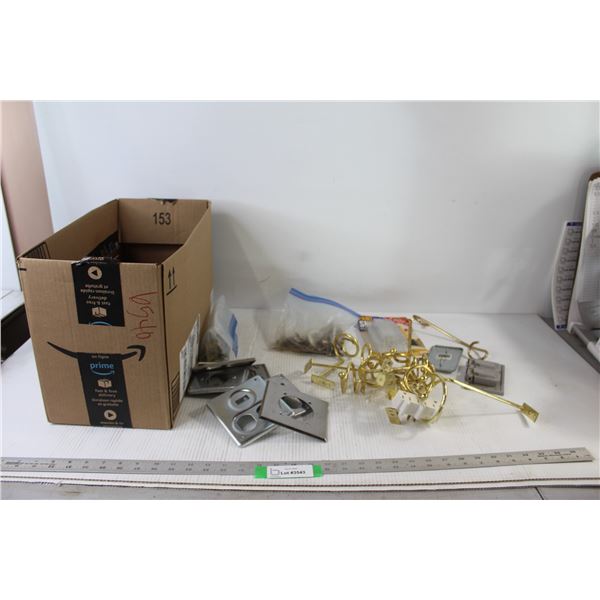Assorted Electrical Hardware, Assorted Metal Hooks