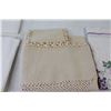Image 3 : Table Cloth - 40" x 40", Table Cloth 28" x 28", (2) Linen Pillow Cases