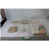 Image 1 : Table Cloth - 50" x 44", (4) Napkins, Table Topper - 11" x 17", Table Runner - 40" x 14", Oval Table