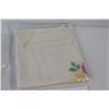 Image 3 : Table Cloth - 50" x 44", (4) Napkins, Table Topper - 11" x 17", Table Runner - 40" x 14", Oval Table