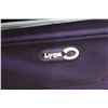 Image 4 : * Purple Lynx Suitcase - 14" x 20" x 30" With Double Bed Comforter - Consignor Says Only Used For 2 