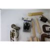 Image 3 : Drill Bits, (3) C Clamps, Rope, Assorted Electrical/Household Items