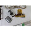 Image 6 : Drill Bits, (3) C Clamps, Rope, Assorted Electrical/Household Items