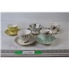 (5) China Cups and Saucers