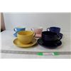 (5) Cups with Saucers