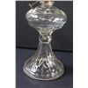 Image 3 : Clear Glass Kerosene Lamp (Needs Repair) - 8" x 5" (Base) & 8" x 3.5" (Lamp Shade Part)