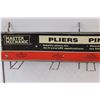 Image 3 : Vintage Master Mechanic Pilers Display/Organizer - Wall Mountable - 12" x 22" x 9"