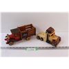 (2) Custom Wood Built Antique Delivery Truck & Semi Decor