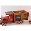 Image 2 : (2) Custom Wood Built Antique Delivery Truck & Semi Decor