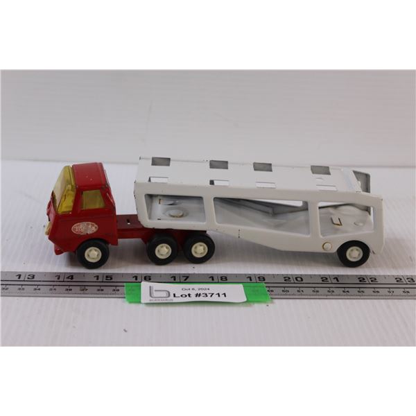 Tonka Car Hauler Metal Toy - 1:24 Scale Model