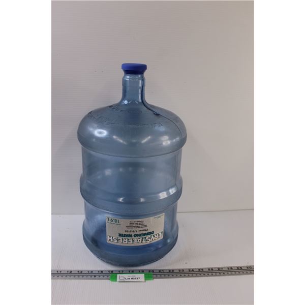 Blue Water 5 Gallon Jug w/ Lid - as is