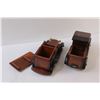 Image 4 : (2) Cooper Tires Wooden Antique Style Model Cars