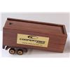 Image 3 : (2) Coopers Tires Wooden Antique Style Model Car & Semi Trailer