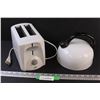 Danby 2-Slice Toaster (Powers On) & White Kettle