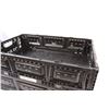 Image 3 : (2) Stacking Foldable Plastic Heavy Duty Boxes - 24" x 16" x 6" (Each) & Folding Laundry Hamper