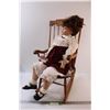 Image 1 : Ceramic Blue-Eyed Doll in Rocking Chair & Book of Joy