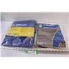 Image 1 : (2) Tarps: 8ft x 8ft (Mesh) & 8ft x 10ft - NIB