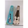 Image 1 : Miniature White Guitar in Box - 23" Long