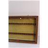 Image 3 : CFJLS Penhold Wood Display Case - 25" x 12.5" - Some Wear, as is