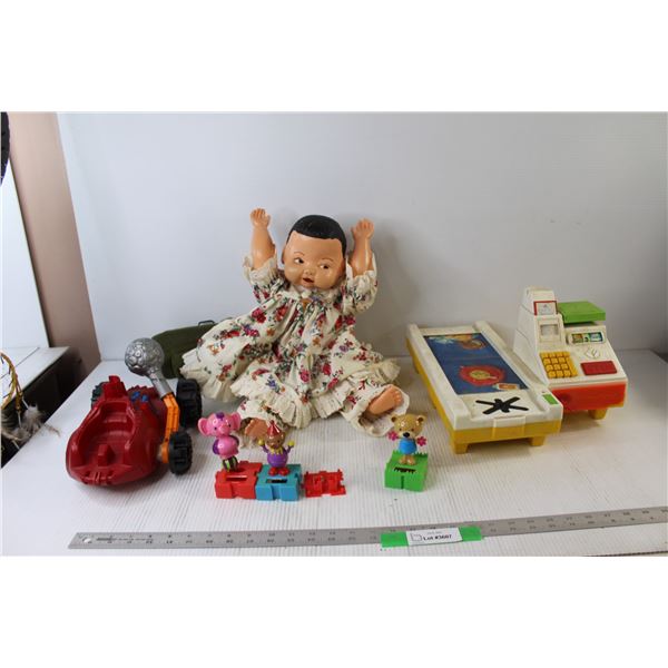 Fisher Price Cash Register, Baby Doll, (5) Kids Toys,