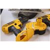Image 3 : (6) Piece DeWalt Battery Operated Tools & (4) Batteries (No Charger): (3) Drills, (2) Circular Saws,