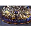 Image 3 : Carnival Glass Iridescent Footed Fruit Bowl - 12" x 4"