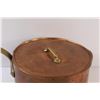 Image 2 : Copper Plated Pot w/ Lid - 9.5" x 5" - as is