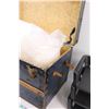 Image 2 : Vintage Chest (Leather Handle Broken), Polyester Fill in Bag & Three Stacking Office Trays