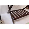 Image 3 : * Wooden Luggage Rack - 25" x 20" x 19" - Some Wear