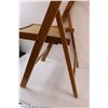 Image 4 : Wooden Folding Chair - 32" x 16" x 18" - Some Wear